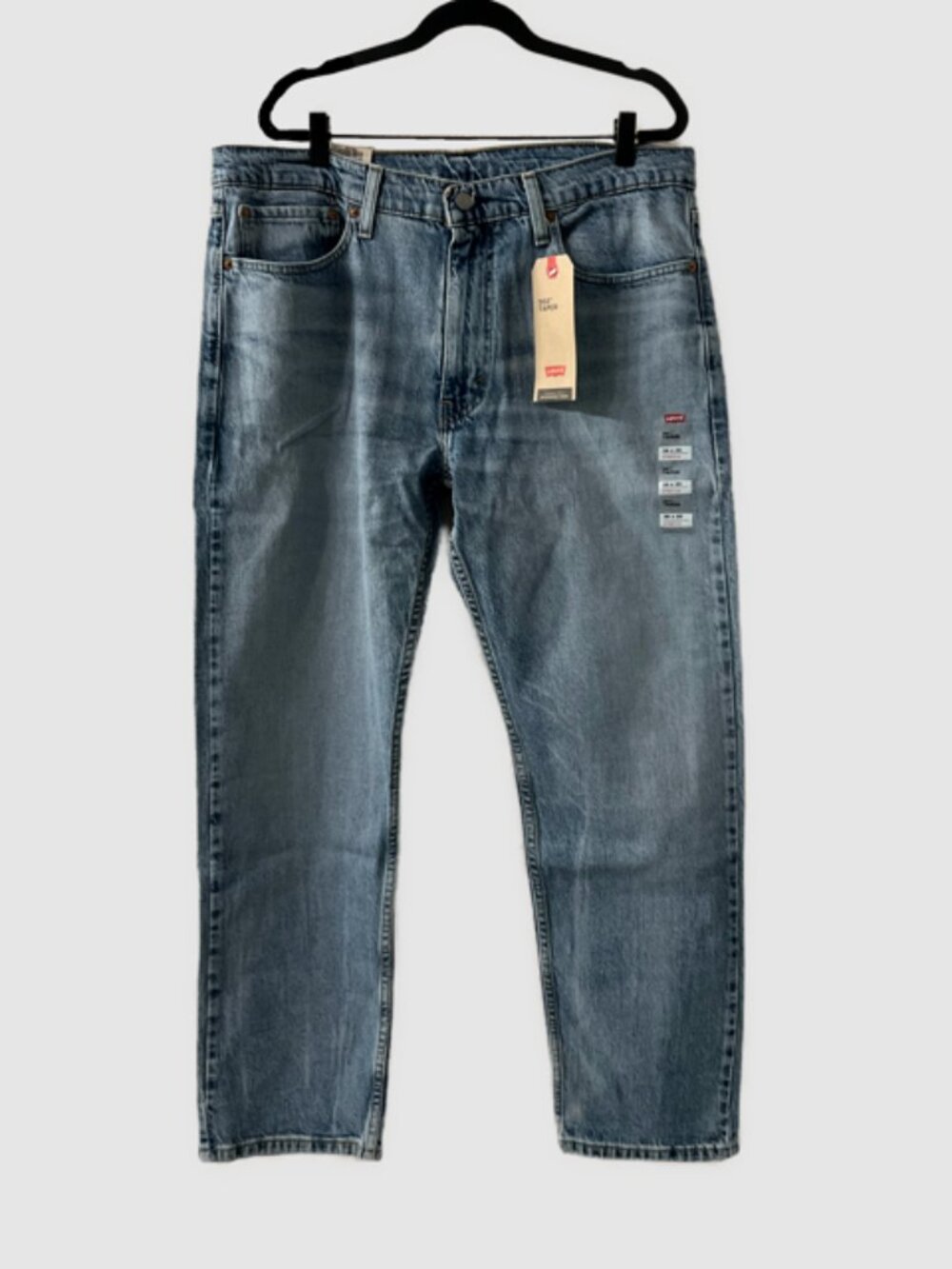 Levi’s 502 Regular Taper Stretch Jeans, Light Wash, 36 x 30